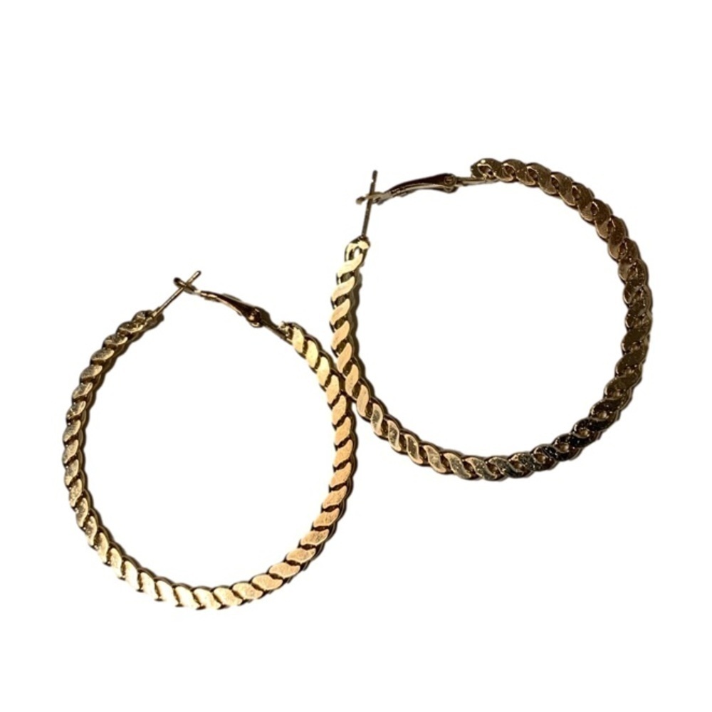 Lager gold hoops - Picture 2 of 2